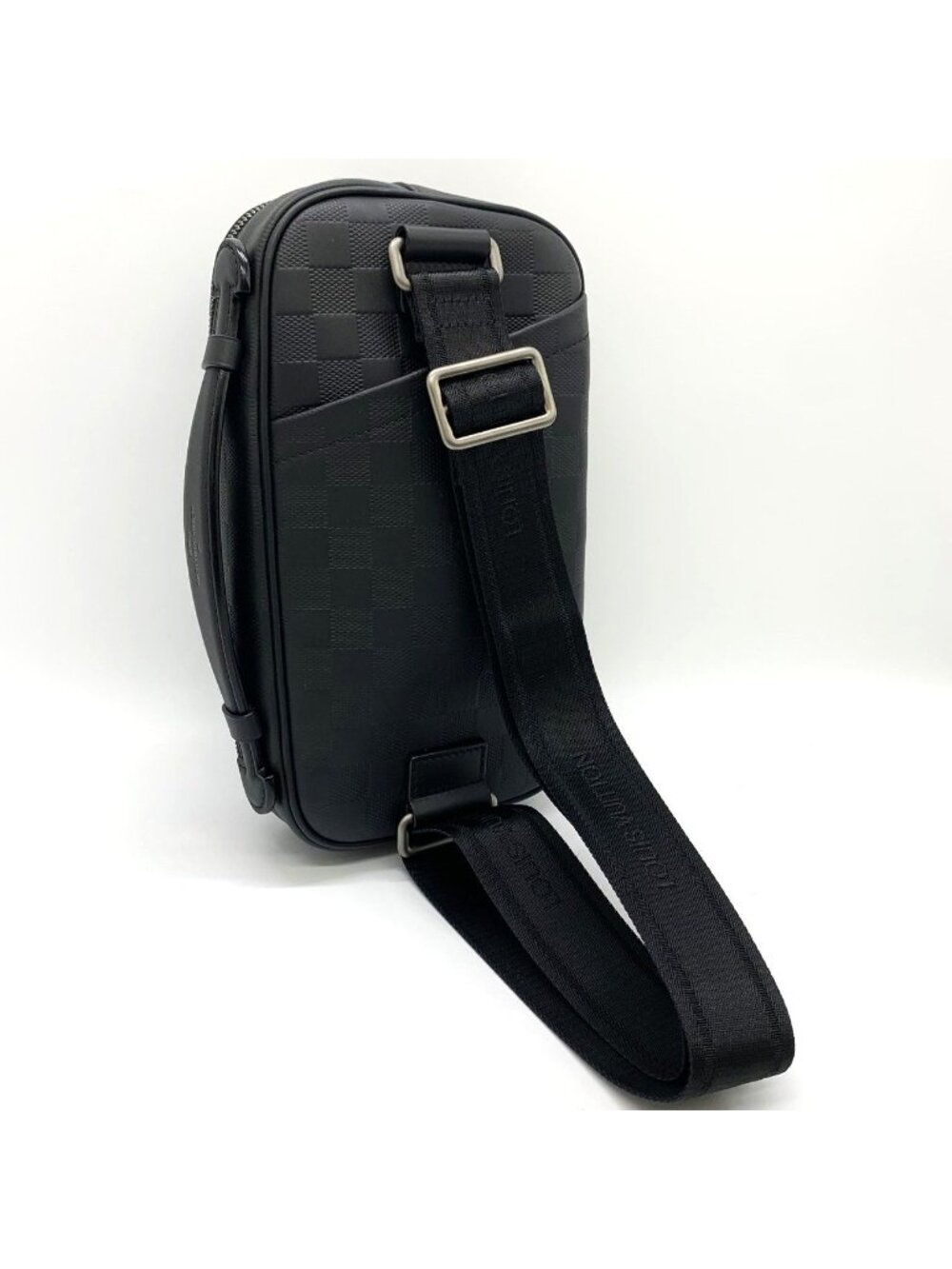 Louis Vuitton Ambler Belt Bag Leather Damier Infini Black - Picture 2 of 9
